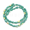 Electroplate Opaque Glass Beads EGLA-H112-06-HR02-2