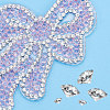 7Pcs 7 Colors Bowknot Glitter Hotfix Rhinestone DIY-FG0002-30-3