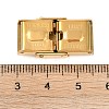 Ion Plating(IP) 201 Stainless Steel Watch Band Clasps STAS-C006-1-02G-01-3