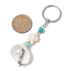 Synthetic Turquoise Keychain KEYC-JKC00843-02-4