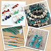 280Pcs 4 Styles Dyed Natural Magnesite and Synthetic Turquoise Beads G-SC0003-86-7