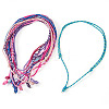 12Pcs 12 Colors Polyester & Spandex Cord Necklace Making AJEW-TAC00071-2