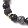 Natural Lava Rock BJEW-JB13014-3