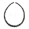 Synthetic Turquoise and Sea Shell Assembled Graduated Beads Strands GG-CBA2AE1-A07-F-4