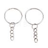 Iron Split Key Rings with Chain FIND-B028-19P-1