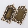 Vintage Tibetan Style Alloy Large Pendant Cabochon Bezel Settings LS-TIBEP-M018-129AB-NF-2