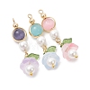 5Pcs Handmade Lampwork Pendants PALLOY-TA00397-2