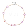Glass Beaded Necklaces for Women NJEW-JN06081-4