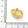 Brass Micro Pave Clear Cubic Zirconia Pendants KK-A303-17D-G-3