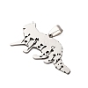 201 Stainless Steel Pendants STAS-V013-13P-2
