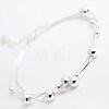 Round Beads Multi-strand Anklet for Girl Women AJEW-BB44865-A-2