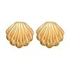 304 Stainless Steel Shell Shaped Studs Earrings for Women EJEW-K306-23G-4