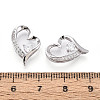 925 Sterling Silver Micro Pave Clear Cubic Zirconia Pendants STER-T008-81B-P-3