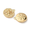 Christmas Brass Micro Pave Clear Cubic Zirconia Pendants KK-A280-03D-G-2