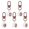 5Pcs 5 Styles Resin Pendant Decorations HJEW-TADJ0001-09-1