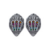 Bird Head Brass Micro Pave Cubic Zirconia Stud Earrings FS-WGB6FCA-04-1