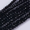 Opaque Solid Color Glass Bead Strands GLAA-F076-A14-1