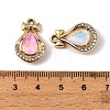 UV Plating Alloy Glass Pendants FIND-K032-12G-3