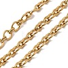 304 Stainless Steel Oval Link Chains CHS-Z007-01G-1