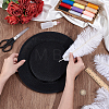 Cotton Imitation Flat Round Fascinator Hat Base for Millinery FIND-WH0173-460B-3