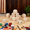 Schima Wood Blank Dice WOOD-WH0124-154A-4