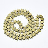 Electroplate Non-magnetic Synthetic Hematite Beads Strands G-S352-45-2