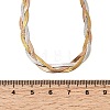 Unisex 304 Stainless Steel Braided Flat Snake Chain Necklaces NJEW-K305-12A-M-5