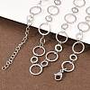 304 Stainless Steel 10MM and 14MM Ring Link Chain Necklaces NJEW-P343-02C-P-2