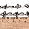 Vintage 304 Stainless Steel Oval Link Chain Necklaces NJEW-C115-05AS-5