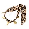 Cowboy 304 Stainless Steel & Natural Tiger Eye Cattle Heart Boot Pendant Necklaces NJEW-F372-01G-2