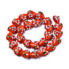 Handmade Bumpy Lampwork Beads Strands LAMP-N029-011D-2