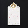 Rectangle Crown Earring Display Cards CDIS-P007-D01-2