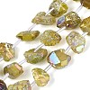 Dyed Electroplate Raw Rough Natural Amethyst Beads Strands G-Q610-05G-2