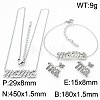 Mother's Day 304 Stainless Steel Crystal Rhinestone Bracelets & Earrings & Necklaces FS-WG743BF-02-1
