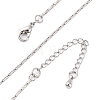 Brass Cardano Chains Necklaces for Women NJEW-D302-59P-2