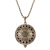 Antique Bronze Alloy Magnetic Locket Necklaces PW-WG67297-04-1