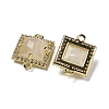 Natural Mixed Gemstone Faceted Square Links G-I375-03G-3