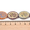 Painted Glass Beads Strands X-GLAA-F133-07E-4