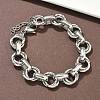 304 Stainless Steel Rolo Chain Bracelets for Women BJEW-S176-01P-C-1