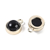 Natural Black Onyx(Dyed & Heated) Pendants G-K372-03G-04-2