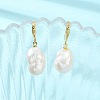 Natural Baroque Pearl Keshi Pearl Dangle Earrings for Women EJEW-JE07015-1