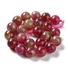 Dyed Natural Malaysia Jade Beads Strands G-G021-02B-01-3