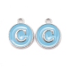 Platinum Plated Alloy Enamel Charms LS-ENAM-S118-04C-P-1