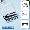  12Pcs 6 Size 201 Stainless Steel Grooved Finger Ring Settings RJEW-TA0001-05EB-12