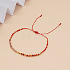 Adjustable Glass Seed Bead Braided Bead Bracelets for Women VT9382-49-1