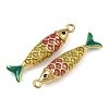 304 Stainless Steel Enamel Pendants STAS-C150-01E-2