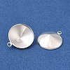 Ion Plating(IP) 304 Stainless Steel Pendant Pointed Back Rhinestone Settings STAS-U025-05D-S-2