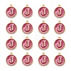 Golden Plated Alloy Enamel Charms LS-ENAM-S118-08J-2
