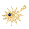 Brass & Enamel & Rhinestone Pendants KK-H541-01G-02-2