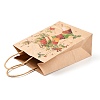 Christmas Theme Printed Kraft Paper Bags with Handles ABAG-M008-08B-2